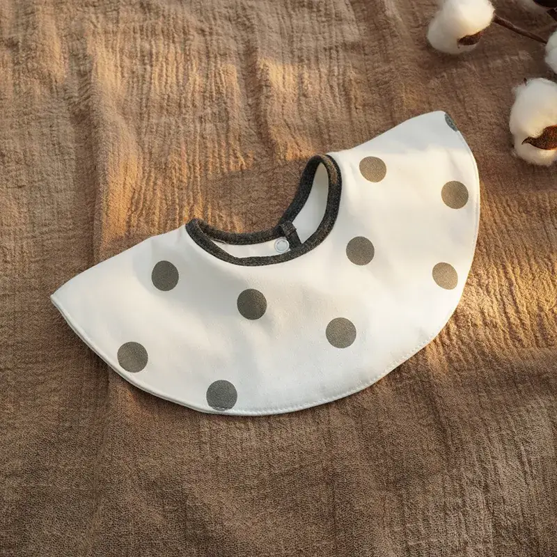 Cotton Floral Baby Bib with 360 Rotation - Image 24