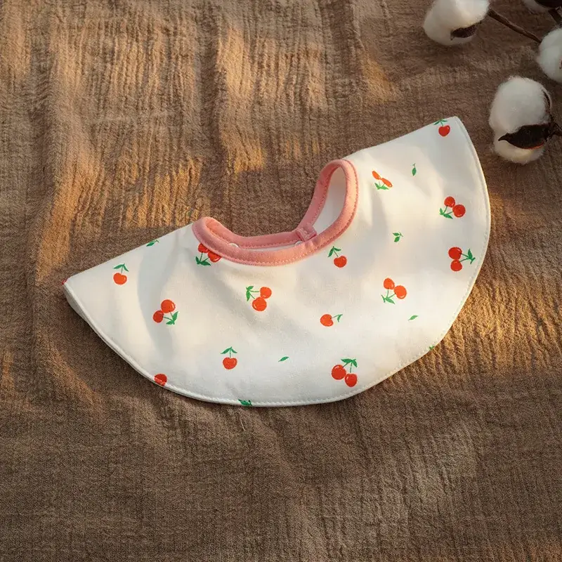 Cotton Floral Baby Bib with 360 Rotation - Image 26