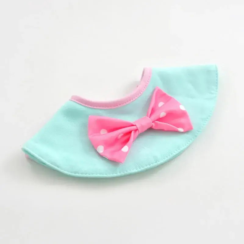 Cotton Floral Baby Bib with 360 Rotation - Image 4