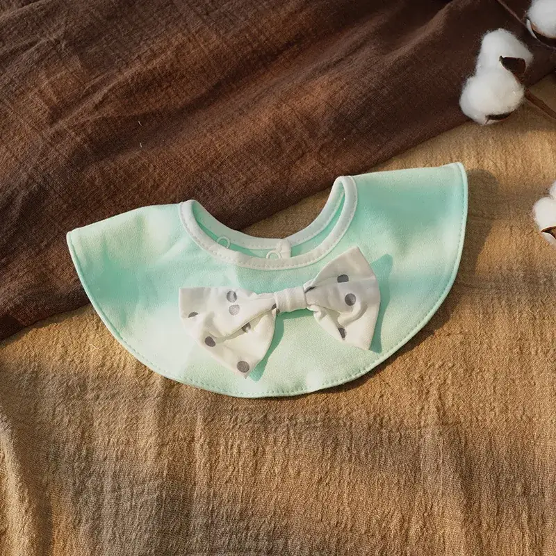 Cotton Floral Baby Bib with 360 Rotation - Image 5
