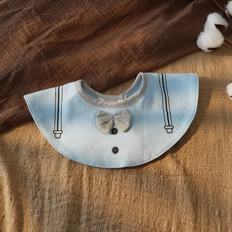 Cotton Floral Baby Bib with 360 Rotation - Image 9