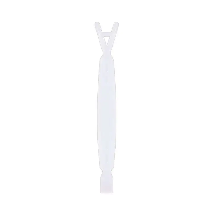Double Eyelid Tweezers White Plastic Non-Slip Mask Clip - Image 2
