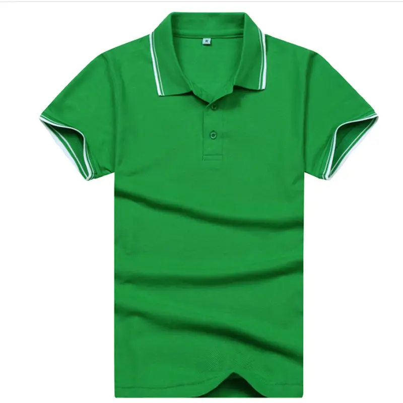 Men White Polo Shirt with Black Trim & Logo - Image 12
