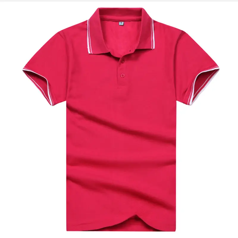 Men White Polo Shirt with Black Trim & Logo - Image 7