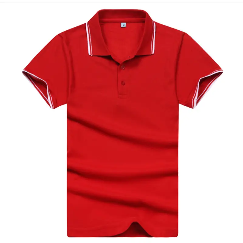 Men White Polo Shirt with Black Trim & Logo - Image 2
