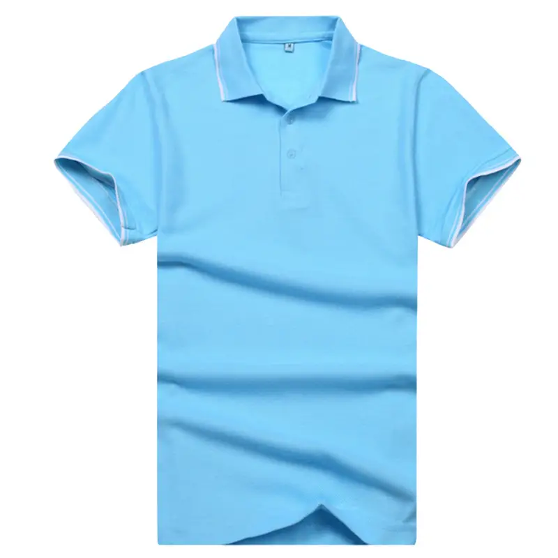Men White Polo Shirt with Black Trim & Logo - Image 5