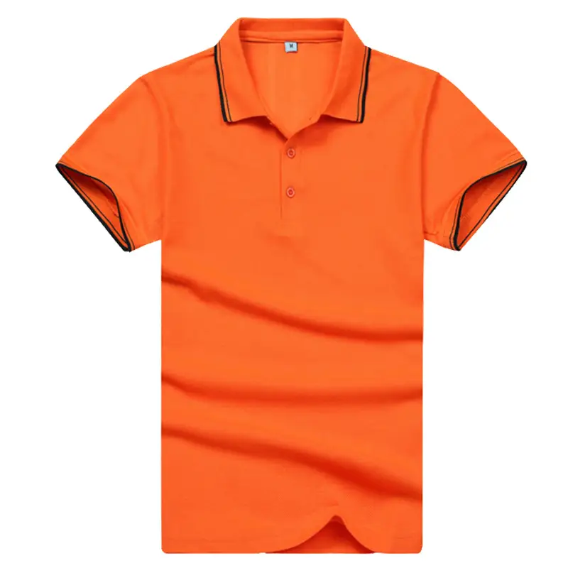 Men White Polo Shirt with Black Trim & Logo - Image 6