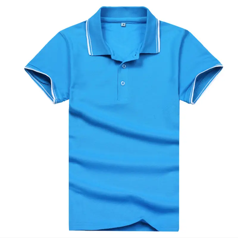 Men White Polo Shirt with Black Trim & Logo - Image 8