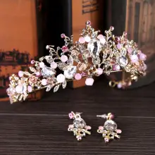 White Rose Crown Tiara for Bridal & Photo Wear — feature 1