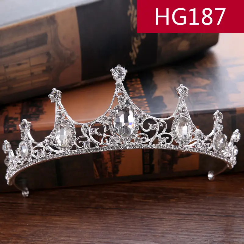 White Rose Crown Tiara for Bridal & Photo Wear