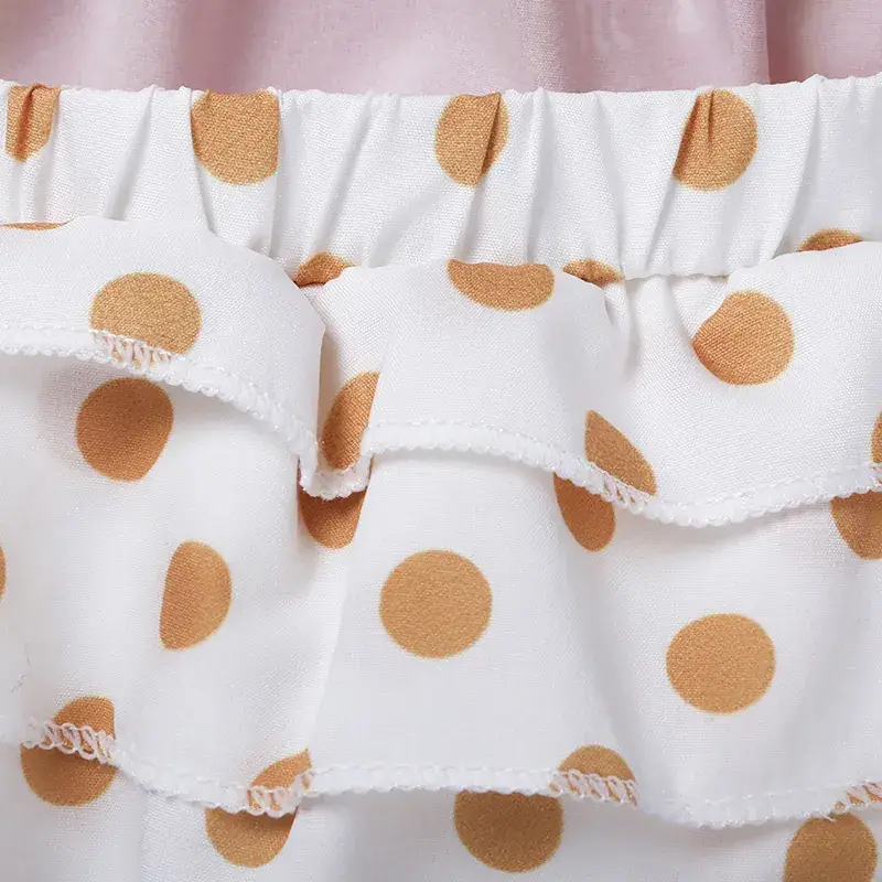 Printed Halter Baby Romper for Girls Coral Deer Pattern - Image 6