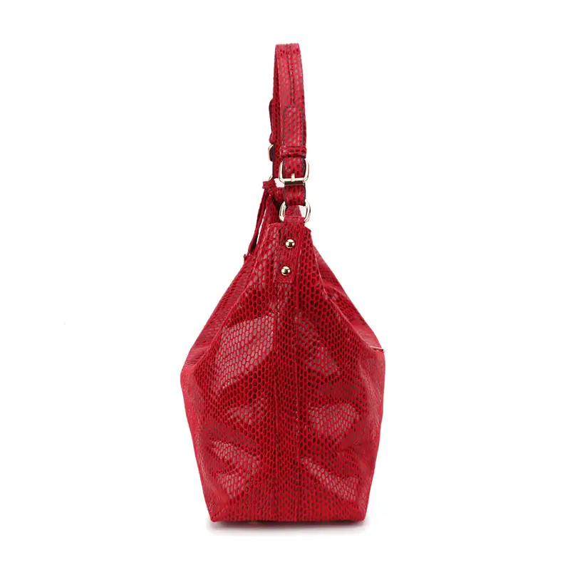 Red Snake Pattern Women's Shoulder Bag 30x31x15cm - Image 8