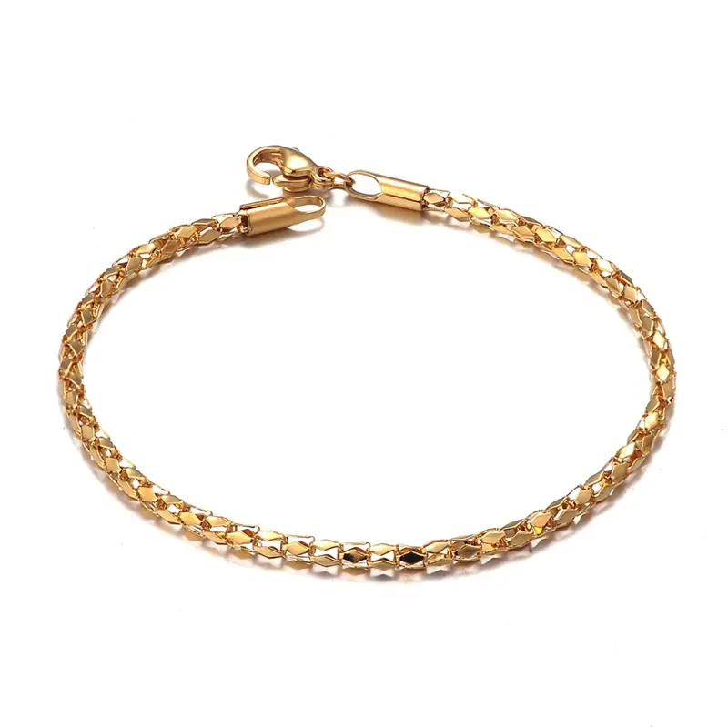 Rose Gold Round Mesh Bracelet for Women - Image 10