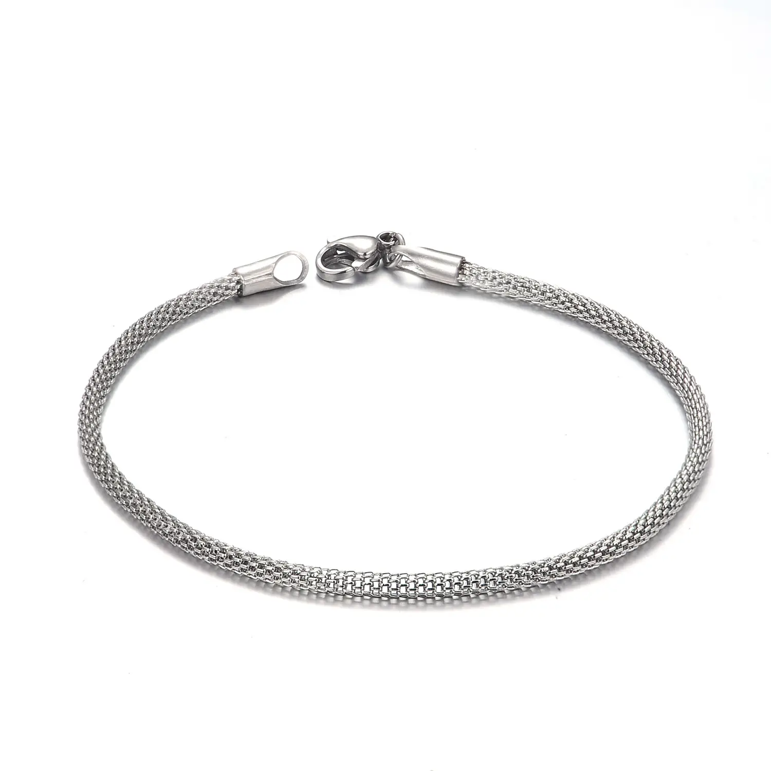 Rose Gold Round Mesh Bracelet for Women - Image 3