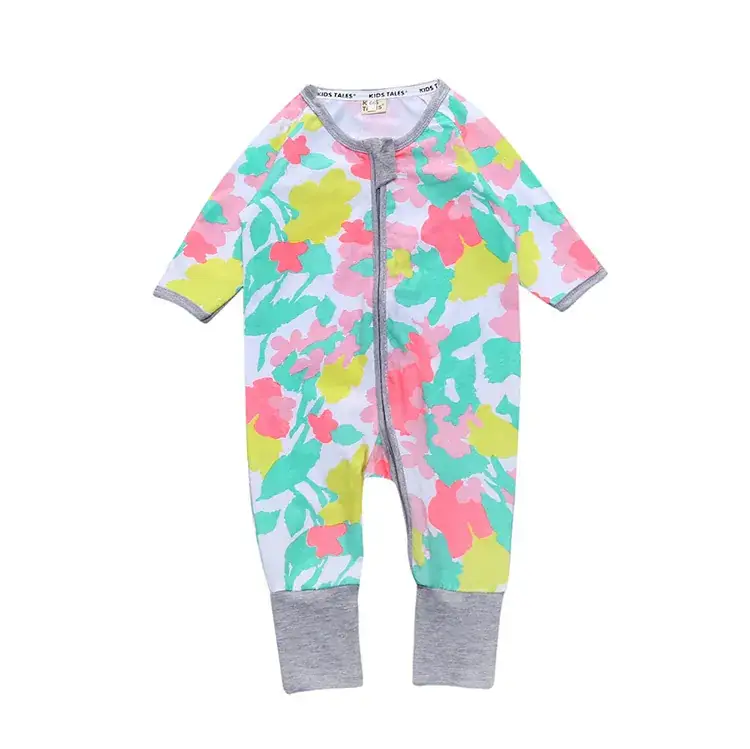 Pink Star Print New Baby Jumpsuit Cotton Romper