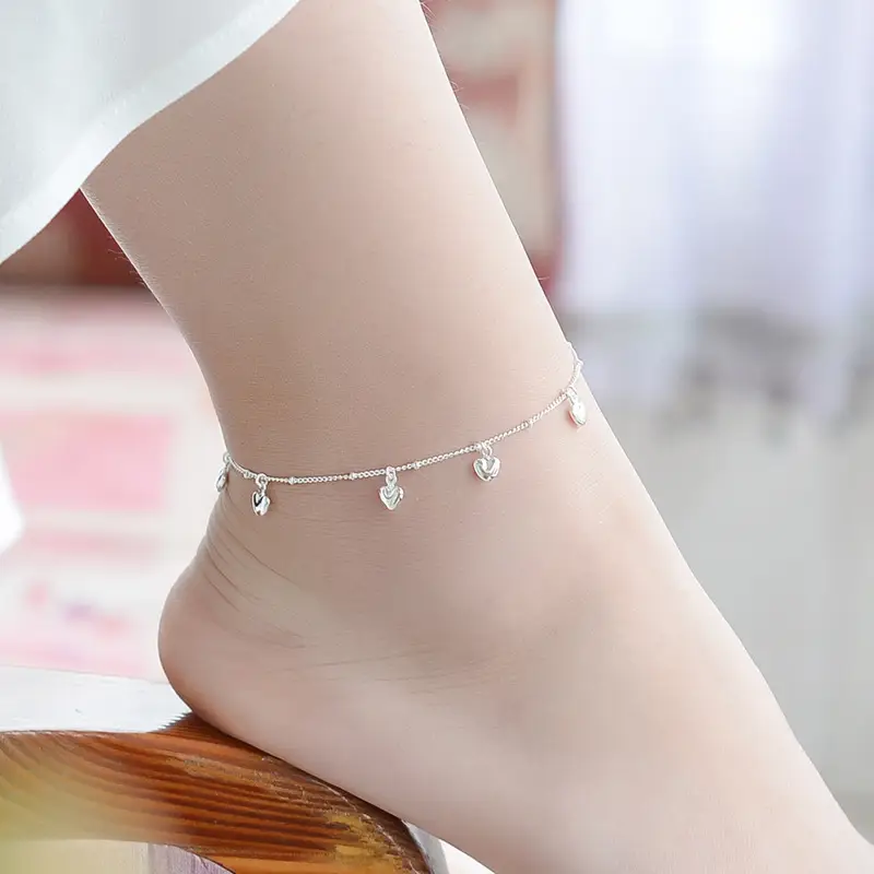 Silver Heart-Shaped Bracelet for Women - Image 3