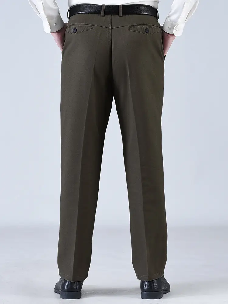 Middle-aged Men's Thin Thick Pants Deep Crotch Loose Waist - Image 32