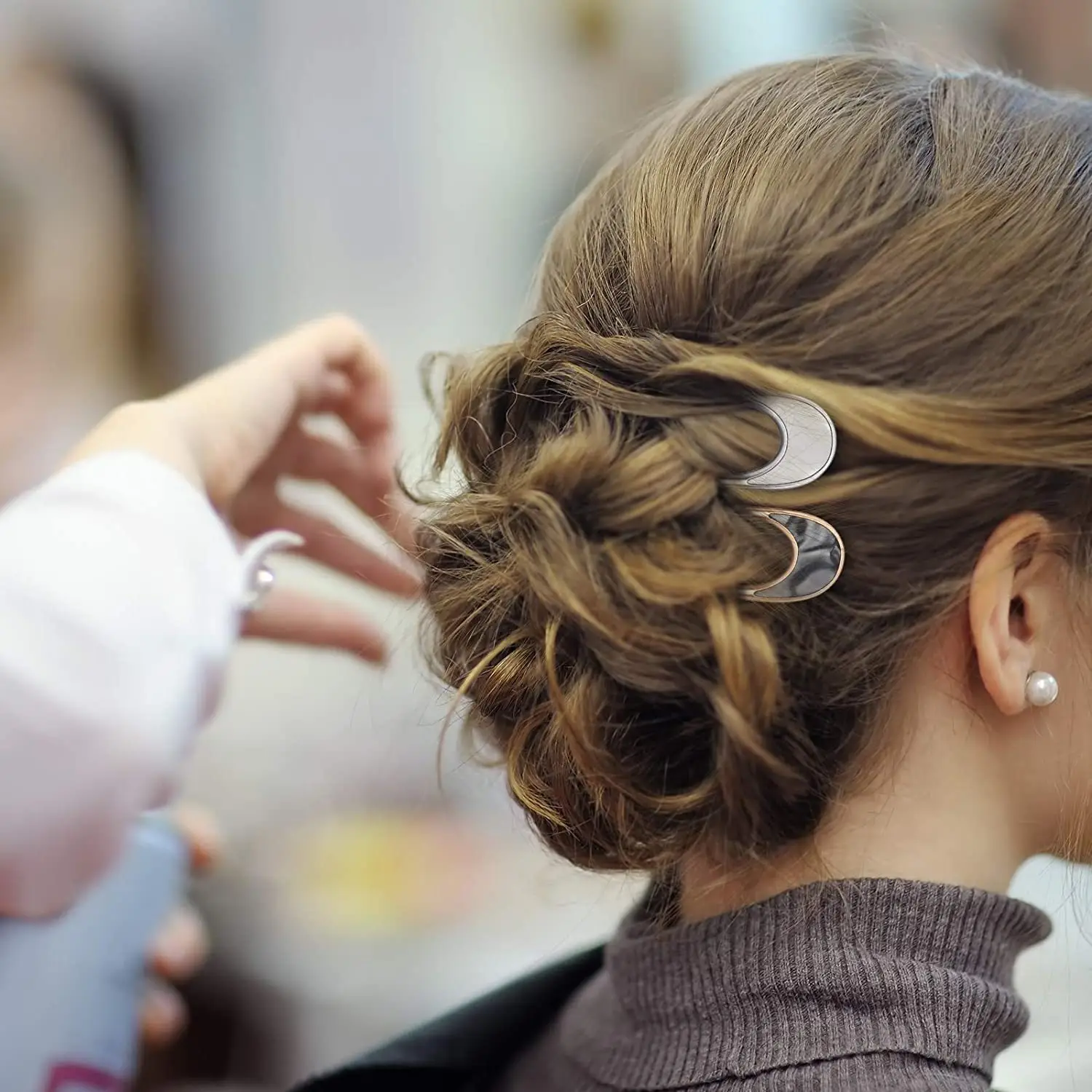 Alloy U-Shaped Hairpin for Women - Image 6
