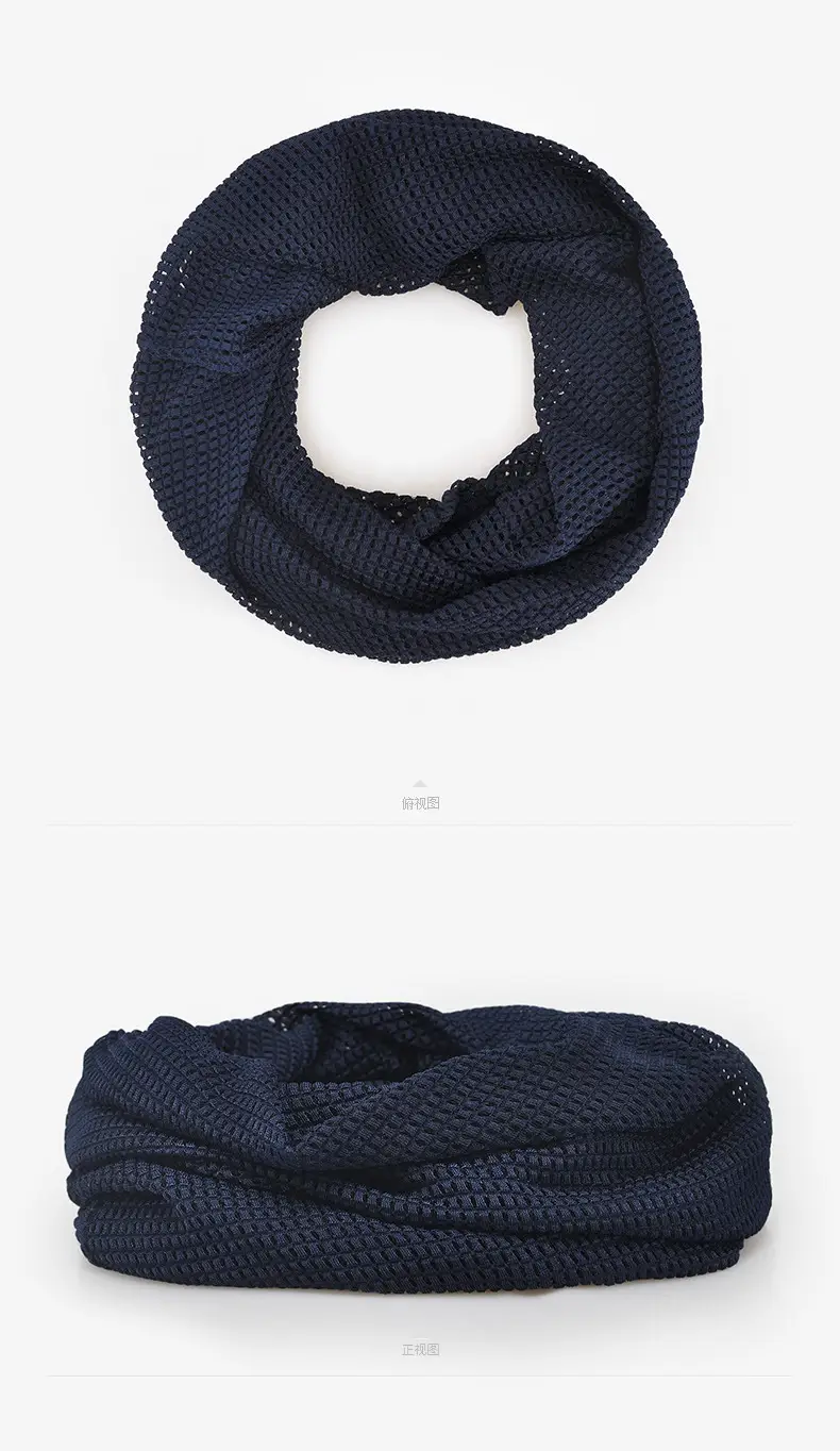 Men & Women Brimless Mesh Hat Navy Blue — feature 12
