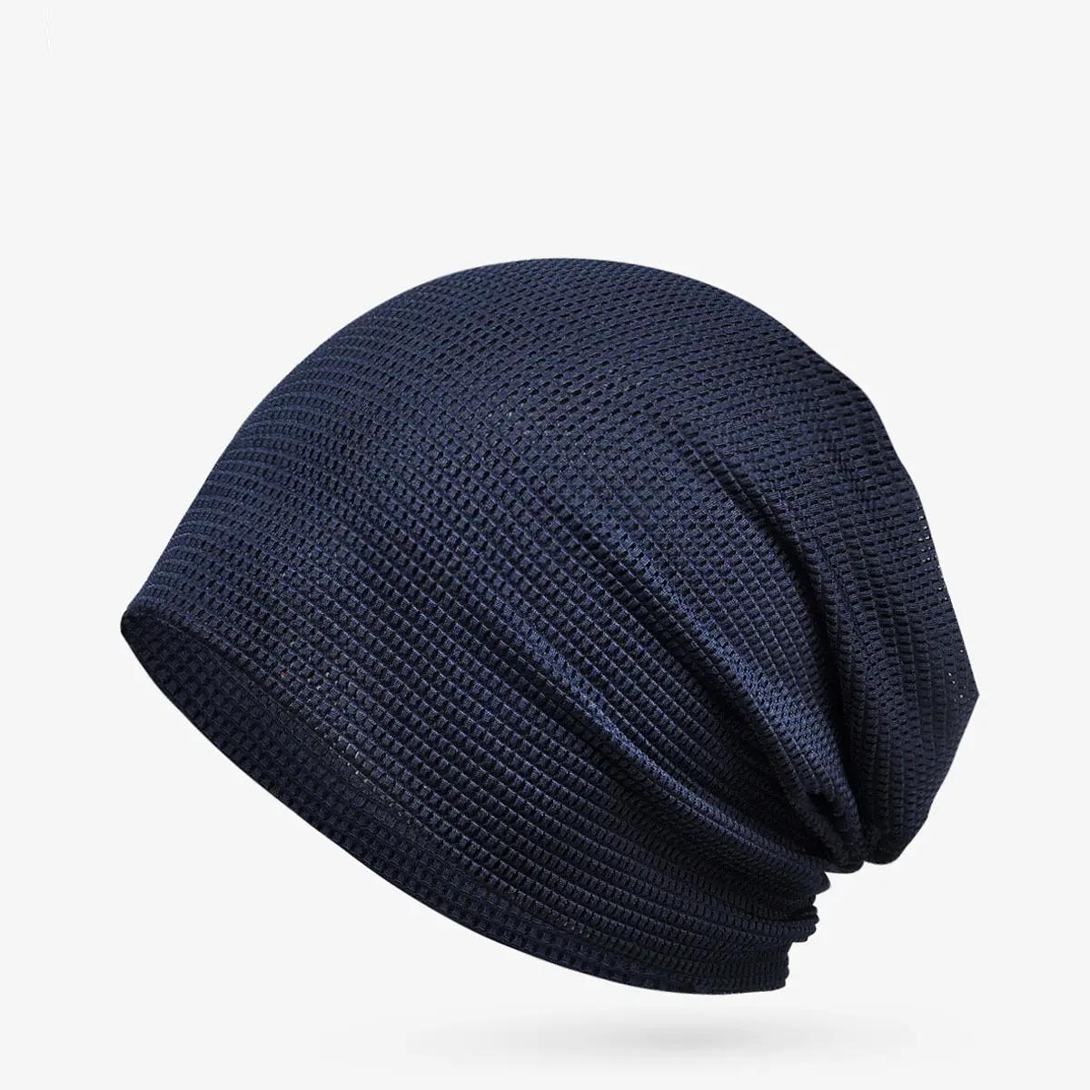 Men & Women Brimless Mesh Hat Navy Blue — feature 17