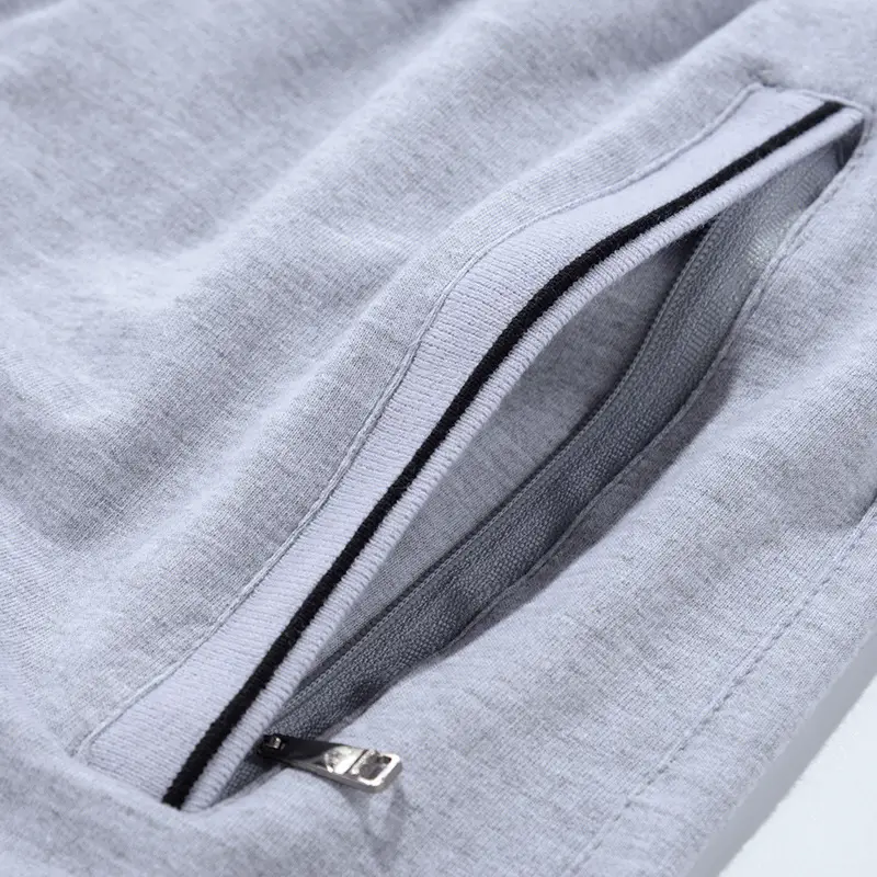 Men Cotton Knitted Shorts Grey Large Wolf Inheritance - Image 7