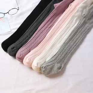 Girls Knitted Pantyhose Socks with Bow Small — feature 1