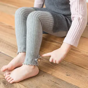 Girls Knitted Pantyhose Socks with Bow Small — feature 6
