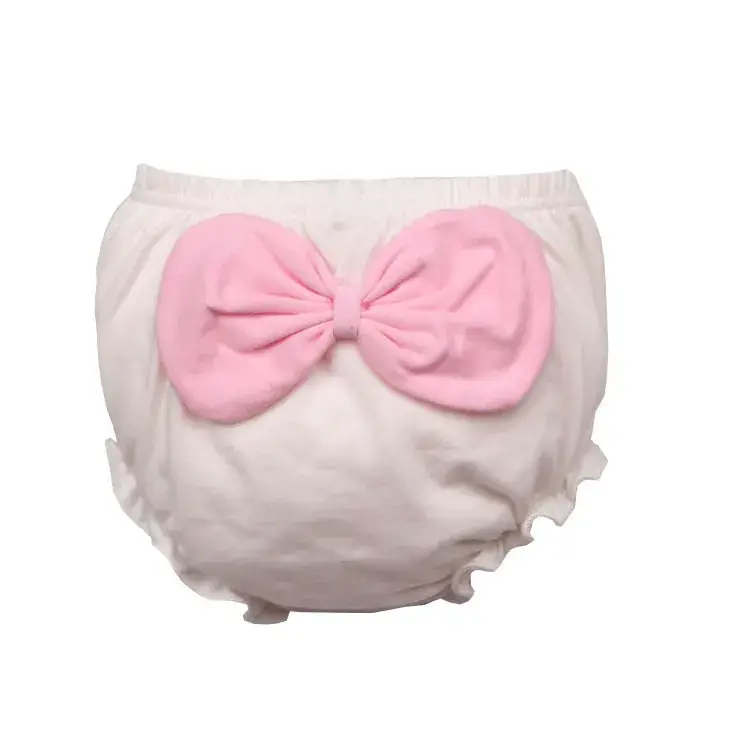 Baby Cotton Face Print Shorts Pink Yellow White Purple