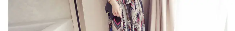 New Women's 2025 Floral Chiffon Dress V-Neck Long Sleeve — feature 34