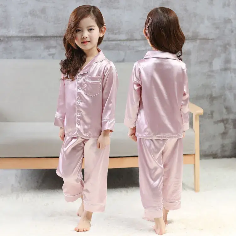 Korean Girls Pajamas Ice Silk Summer Set - Image 11