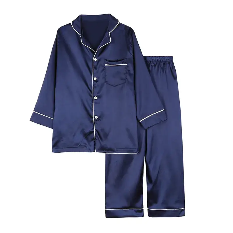 Korean Girls Pajamas Ice Silk Summer Set - Image 14