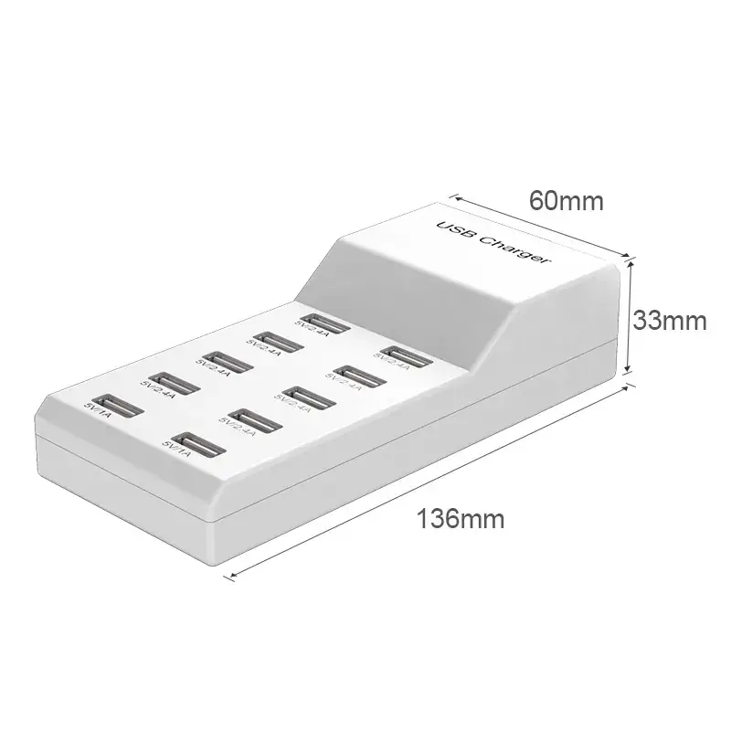 50W Multi-Port USB Charger for Apple & Xiaomi Direct Charging — feature 11