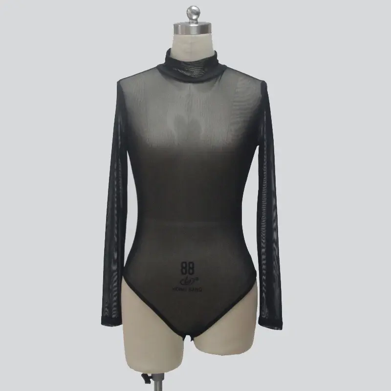 European American Mesh Long Sleeve Slim Fit Top - Image 2