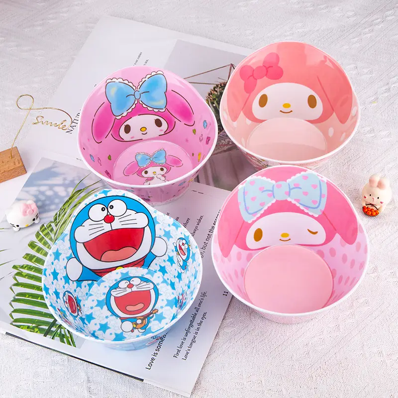 Hello Kitty Melamine Dog Feeding Bowl Pink Cartoon - Image 21