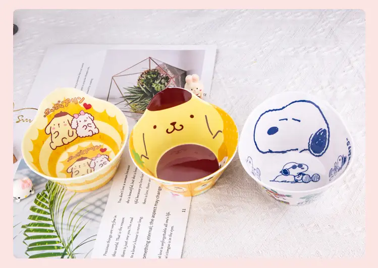 Hello Kitty Melamine Dog Feeding Bowl Pink Cartoon — feature 10