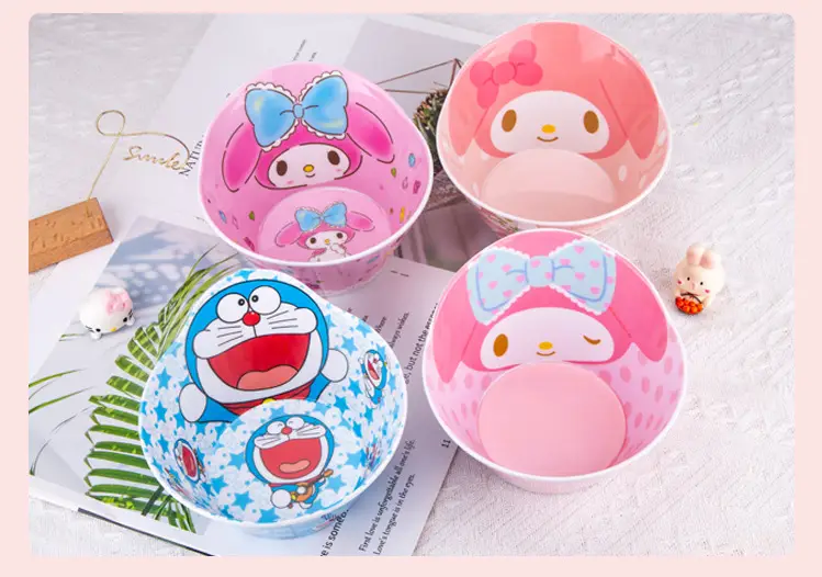 Hello Kitty Melamine Dog Feeding Bowl Pink Cartoon — feature 12
