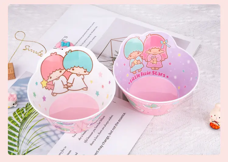 Hello Kitty Melamine Dog Feeding Bowl Pink Cartoon — feature 13