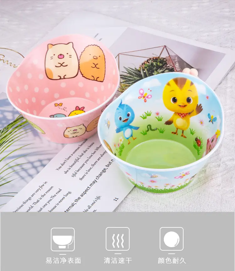 Hello Kitty Melamine Dog Feeding Bowl Pink Cartoon — feature 4