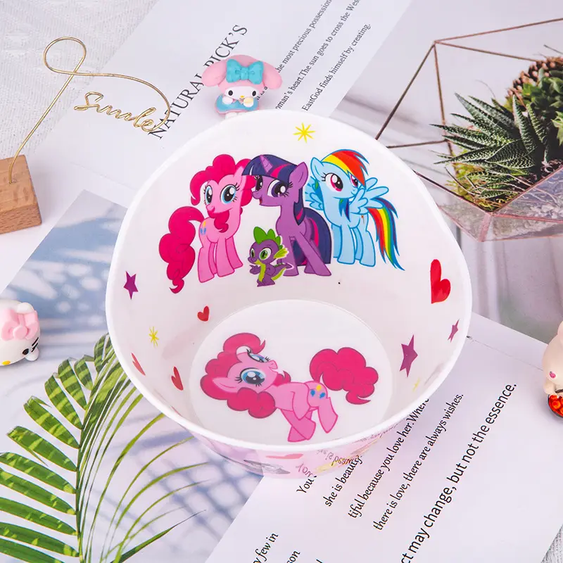 Hello Kitty Melamine Dog Feeding Bowl Pink Cartoon - Image 13