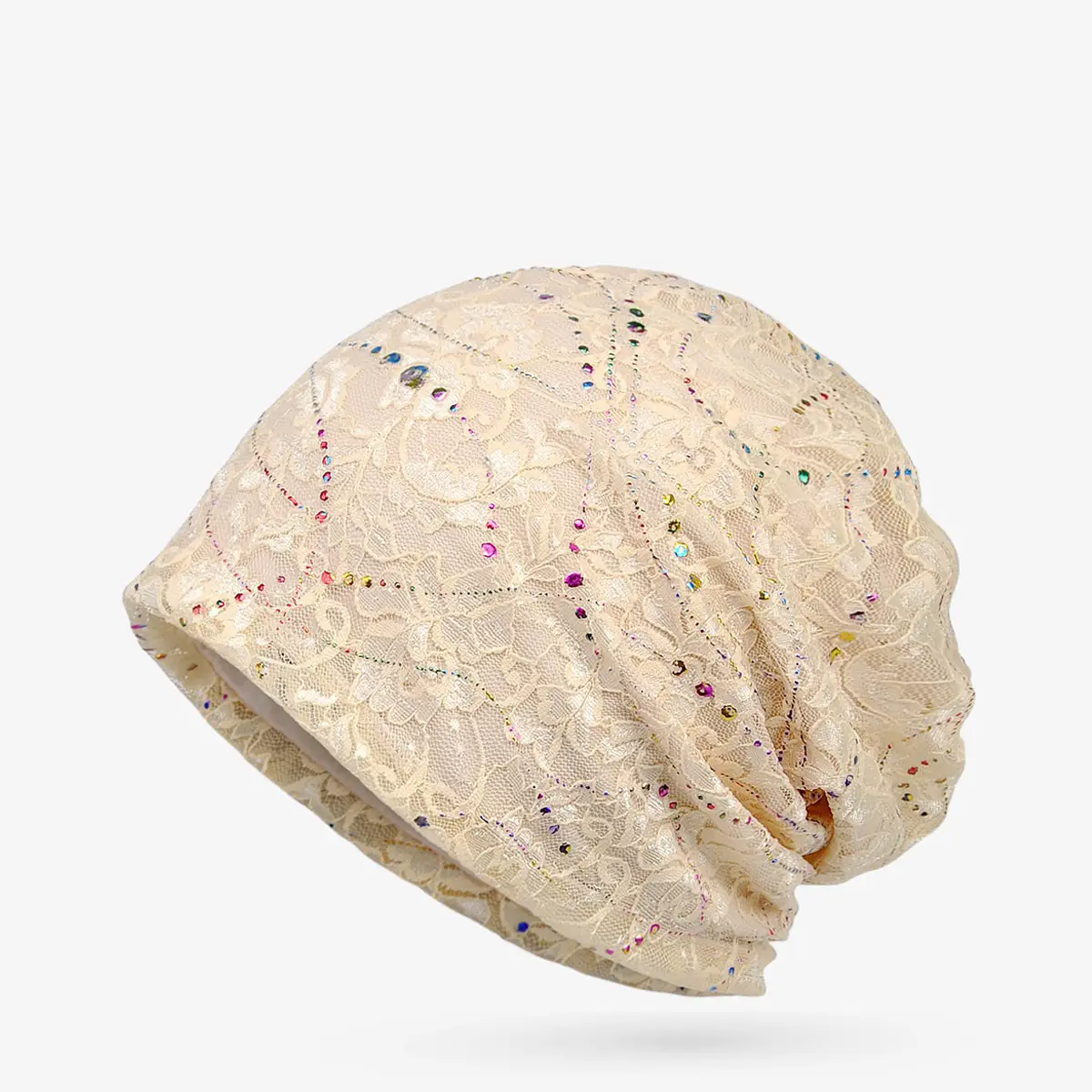 Women's Pink Lace Sunscreen Hat Spring Summer — feature 4