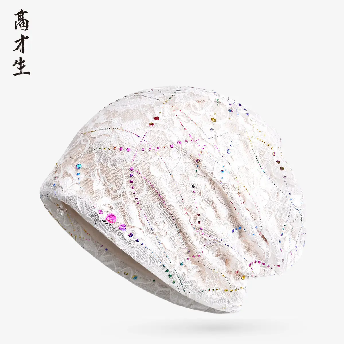 Women's Pink Lace Sunscreen Hat Spring Summer - Image 2
