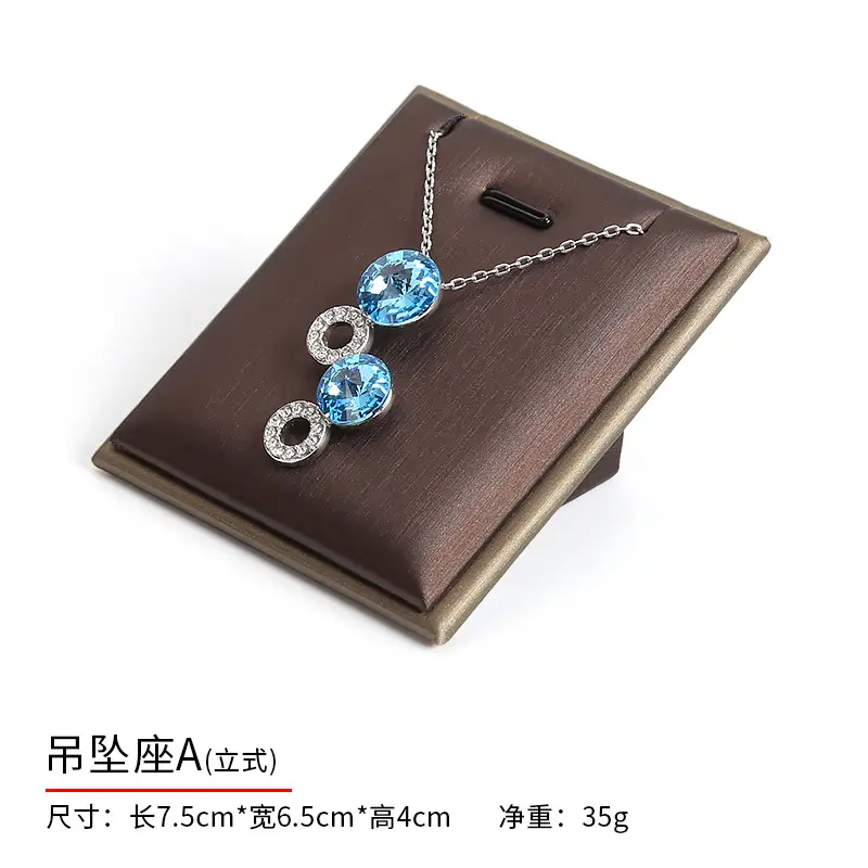 Pearl Necklace & Earrings Display Tray with PU Leather - Image 10