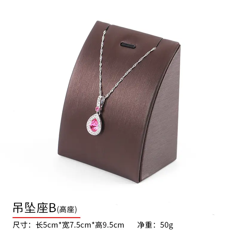 Pearl Necklace & Earrings Display Tray with PU Leather - Image 11
