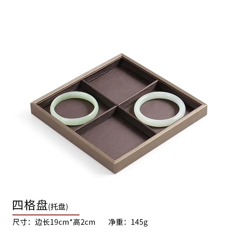 Pearl Necklace & Earrings Display Tray with PU Leather - Image 16