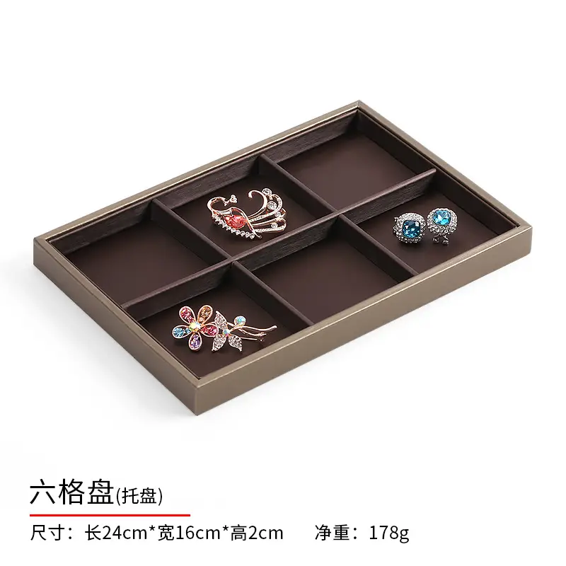 Pearl Necklace & Earrings Display Tray with PU Leather - Image 17