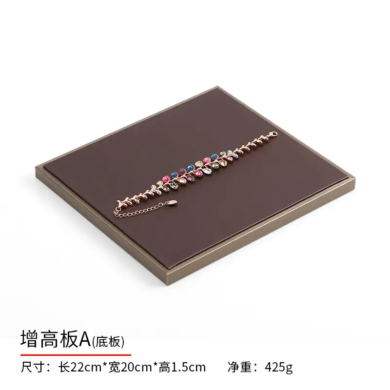 Pearl Necklace & Earrings Display Tray with PU Leather - Image 19