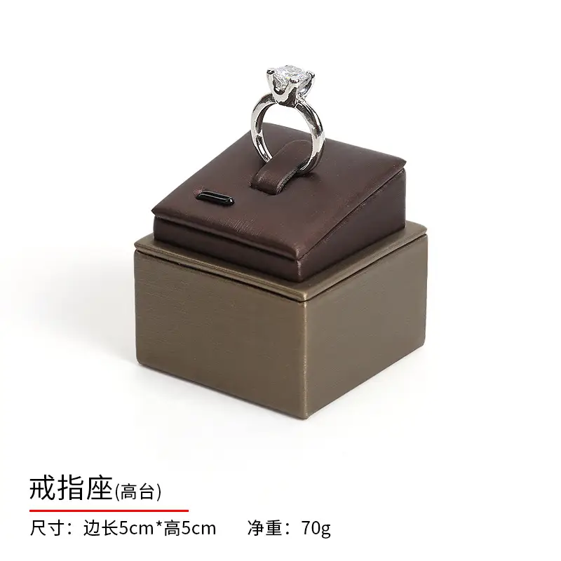 Pearl Necklace & Earrings Display Tray with PU Leather - Image 6