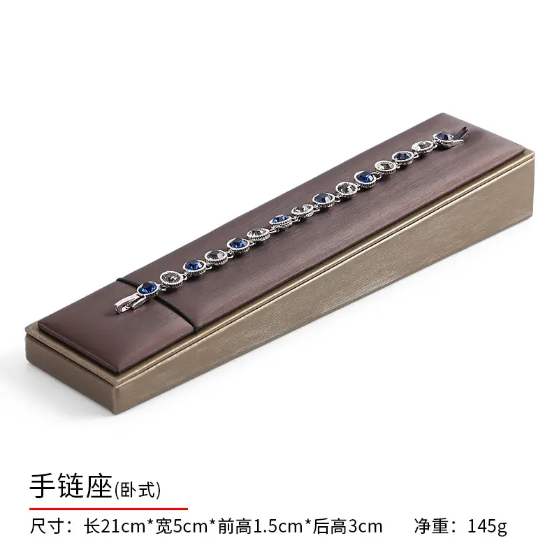 Pearl Necklace & Earrings Display Tray with PU Leather - Image 9