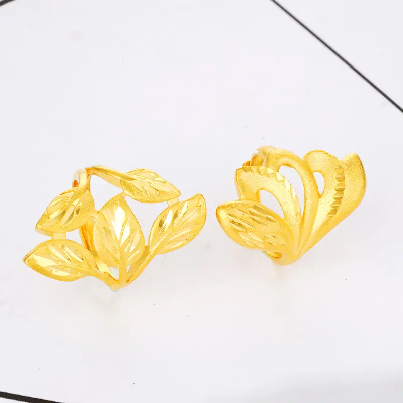 Vietnamese Sand Gold Sandblasting Ring No Fade Long Lasting - Image 6