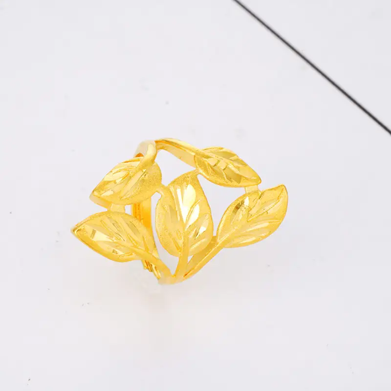Vietnamese Sand Gold Sandblasting Ring No Fade Long Lasting - Image 8